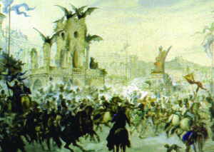 Durante el Carnaval de 1875, "Ratapignata" desfilaba por las calles de Niza